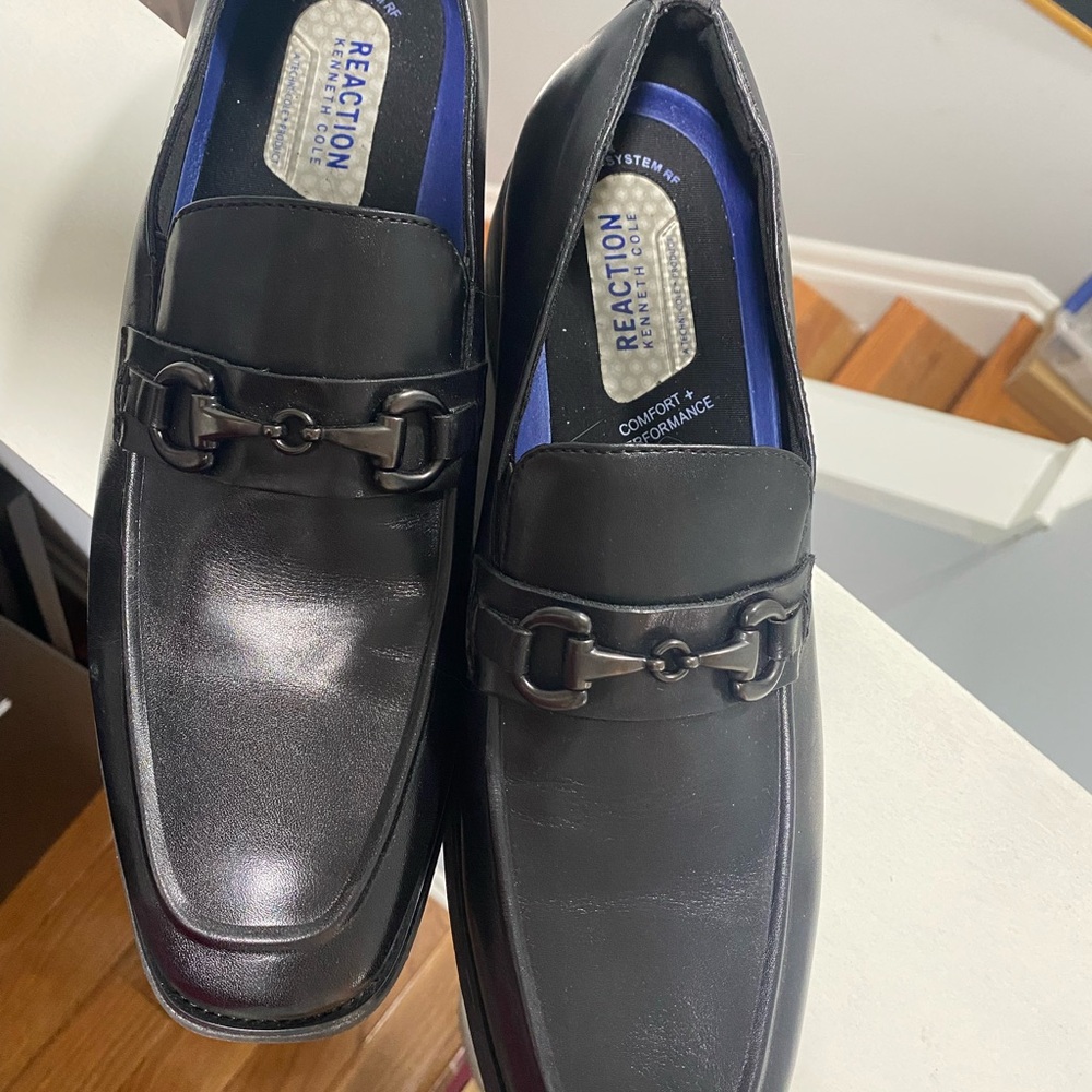 Kenneth Cole Reaction Men's Black Slip-On Loafers